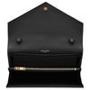 Saint Laurent Medium Matelassé Leather Wallet On Chain Nero Women Shoulder_bags Black 377828-BOW01-1000