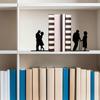 Couple Silhouette Metal Bookend Book Stoppers Hollowed Out Multipurpose Support Books Holder Stand