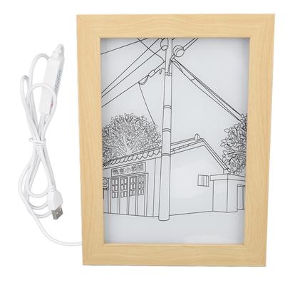 Light Up Painting USB LED 3 Lighting Modes Sunlight Simulation Street Lamp Pattern Art Wall