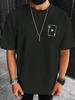 laying Card Spades A Print Mens Cotton T-Shirts All-math Fashion Short Sleeve Breathable Oversize O-Neck Tops Male Tee Clothing