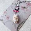 Doll Vinyl Sitting Cute Baby Mobile Phone Pendant Keychain Handmade DIY Car Pendant