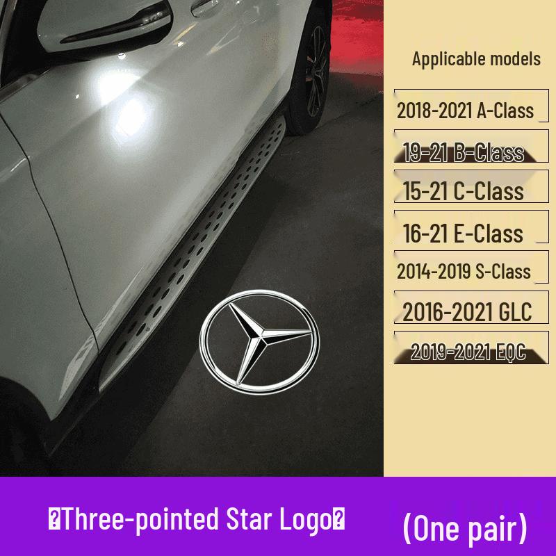 Mercedes-Benz Rearview Mirror Welcome Light for E-Class, A-Class, B-Class, C-Class, S-Class, GLC, EQC - Car Carpet Projection