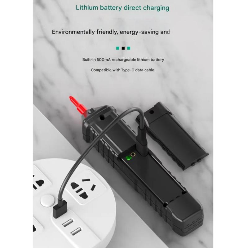Rechargeable Electrical Tester with Multiple Functions Digital Voltage Tester Pen None Contact Induction Tester Pen