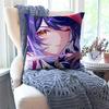 Kujo Sara Animation G-Genshin I-Impact Pillow Case Square Pillow Bedroom Sofa Leisure Comfort Living Room Home Decoration 40X40