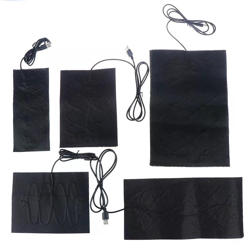 7 Dimensiuni Usb Cald Fibră de Carbon Tampoane încălzite Jachetă încălzită Jachetă Vest încălzire