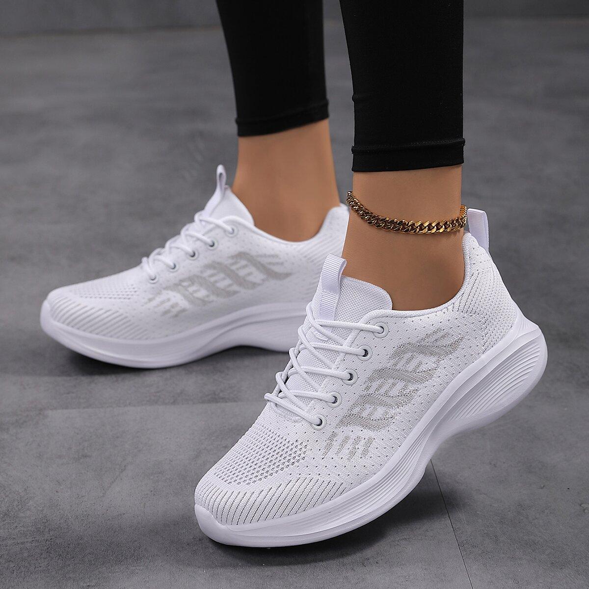 

Кроссовки большого размера дышащие повседневные на мягкой подошве одинарная обувь сетчатая обувь из ткани-мухи студенческие кроссовки для бега женские 42