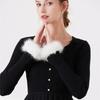 White plush hand decoration wrist cuff furry feather short fake sleeves performance costumes props accessories