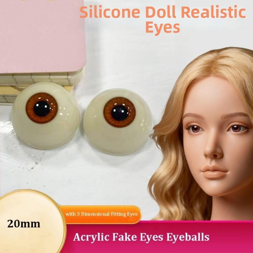 1pair with 3 Dimensional Fitting Eye Silicone Doll Simulation Eyeballs For BJD Doll