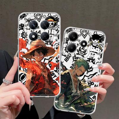 One P-Piece Luffy Zoro Soft Phone Cover Case for Xiaomi Redmi Note 14 Pro Plus 10S 11 Note 13 12 11S 9 10 13C 12S A4 14C