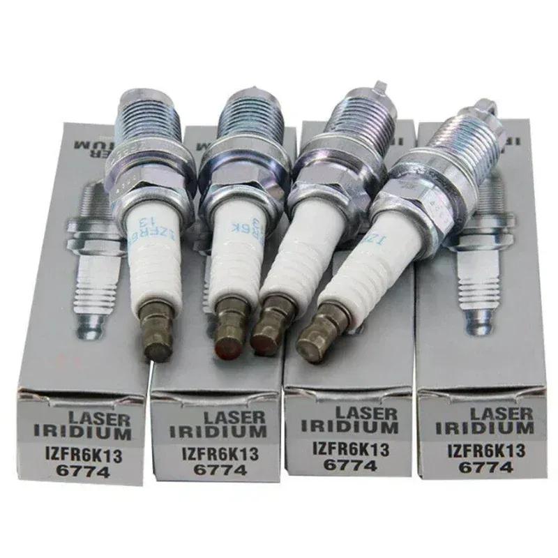 4/6PCS Iridium Spark Plug 6774 IZFR6K13 For Honda City 2006-2015 Fit 1.3L 1.5L L15A1 L15A7 Auto Ignition Candles