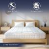 The White Stone Pocket Spring and Memory Foam Mattress | Height 25 Cm | Ergonomic, Fire Retardant, Hypoallergenic