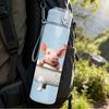 1PC Two Piglets Bathtub Cartoon 750ml Color Plastic Sports Water Bottle Leakproof Flip Straw Lid For Sports Office Home Use