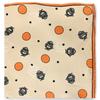 Auth DIOR Emblem Logo Scarf Large Dot Orange Di1512cc Used