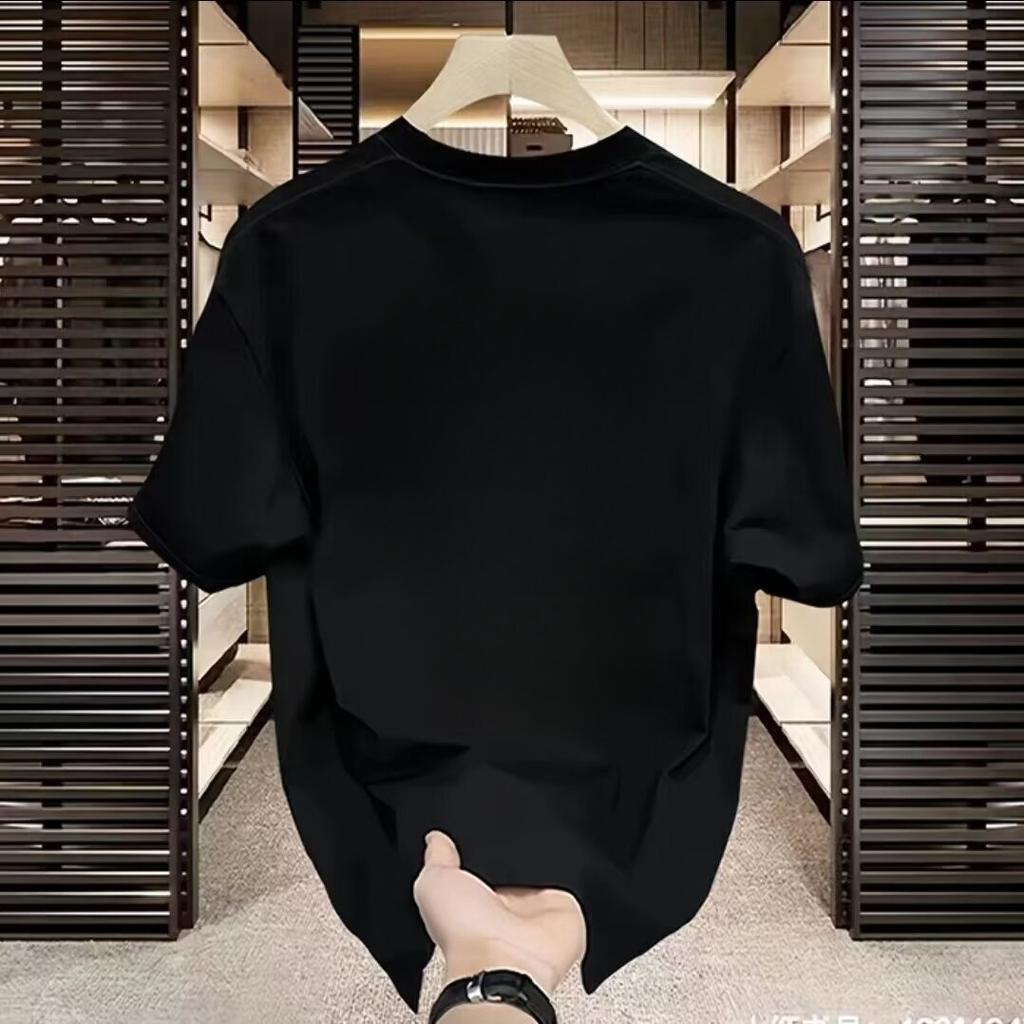 Trendy Brand Short-Sleeved Pure Cotton Men'S Printed T-Shirt Trendy Men'S And Women'S Versatile Round Neck T-Shirt Men'S