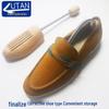 Hemlock Spring Solid Wood Shoe Tree: Durable Unpainted Shoe Stretcher & Shaper for Leather Shoes, Boots, Sneakers, and Skates.