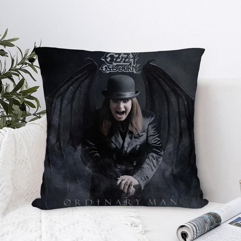 O-Ozzy Osbourne Pillow Case Sofa Decorative Home Double-Sided Print Plush Square Throw Pillow Covers Cushion Decor Cover