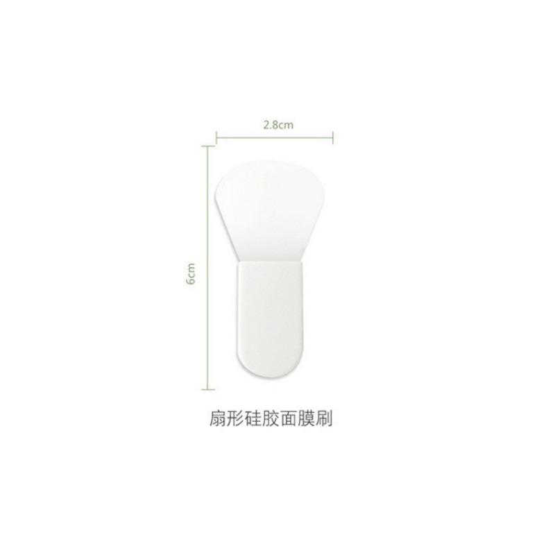 Silicone Facial Mask Brush Mini Short Handle Portable Mud Mask Applicator