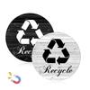CT708 Reusable Magnetic Trash Sorting Sticker - Eco-Friendly Labels