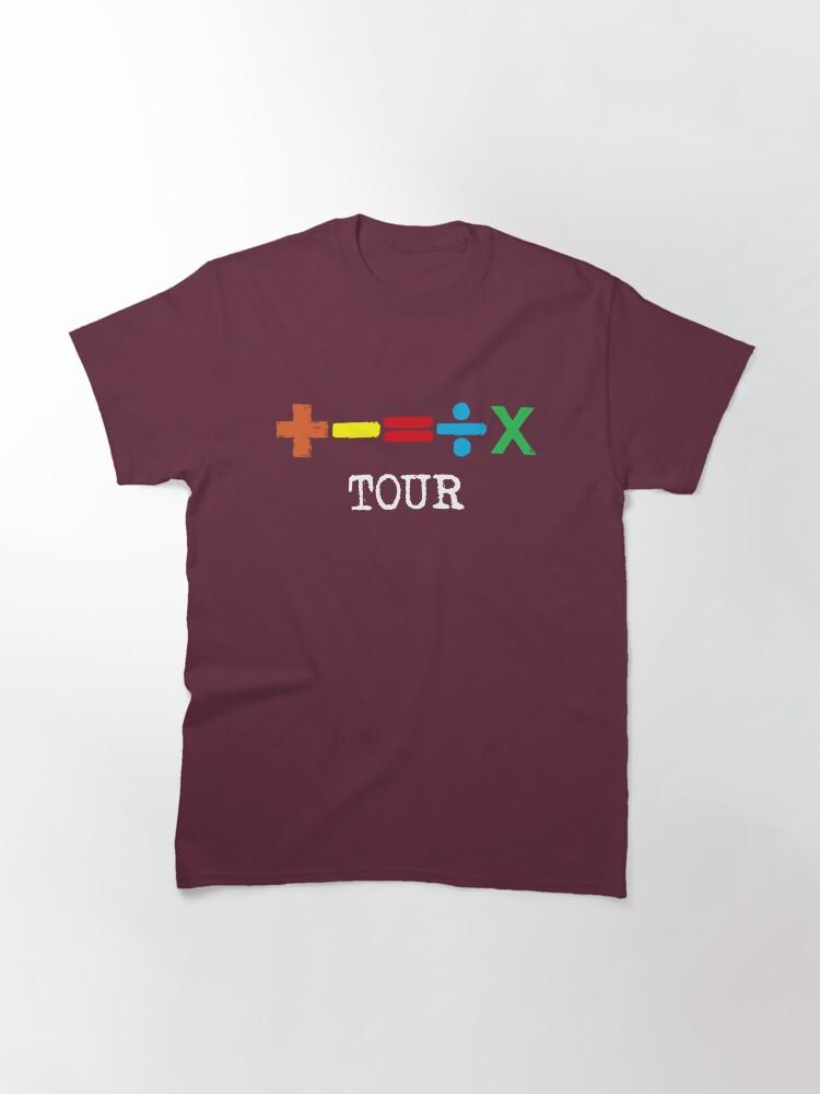 Ed Sheeran The Mathematics Tour, T-Shirt Classica bianca