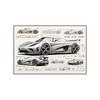 Pittura su Tela Poster a Tema Auto Pittura Decorativa Soggiorno Camera da Letto Stanza E-sport Murale da Corsa Supercar GTR