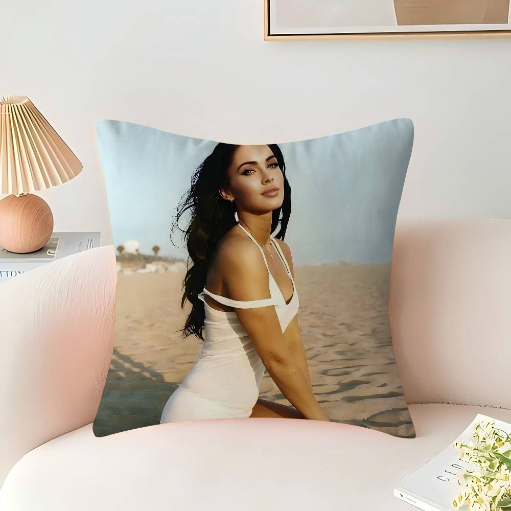 

М-Меган Д-Дениз Фокс Наволочка Мультяшный Подарок Наволочка для Подушки Декор для Спальни Дома Дивана Кресла Сиденья Наволочка 12x12Inch