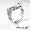 Korean version of lady v-ring woman, three-layer line design accessories, commuter style versatile ins hot-selling jewelry