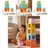 Educational Wooden Stacking Blocks Toy For Toddlers With Shape Recognition And Cognitive Development
