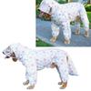 Full Wrap Cut Dog Four Leg Rain Coat Full Coverage Pet Rain Jacket  Outdoor Walking