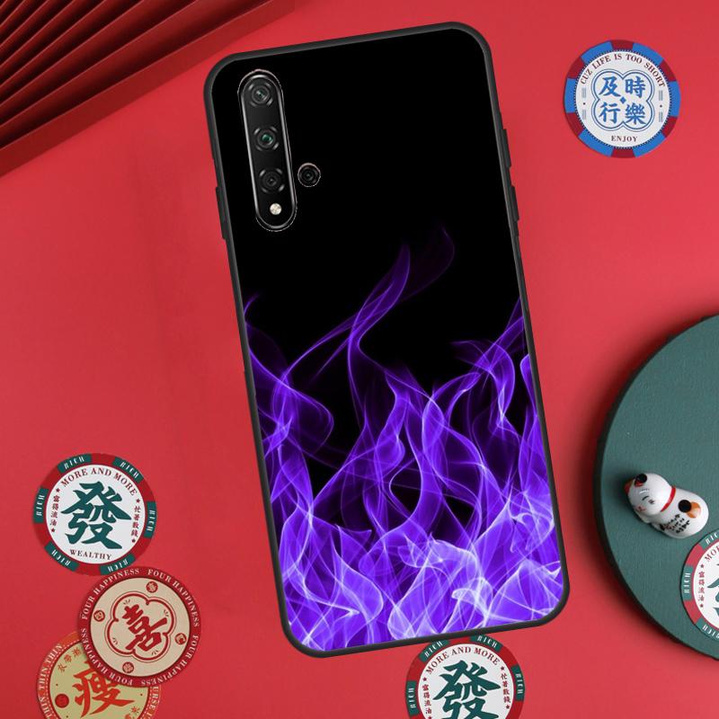 Blue Red Flame Fire For Huawei Nova 12s 7i 8i 11i 12i Y73 Y70 Y90 Y60 Y72 Y61 Y91 9 10 SE P30 Pro P40 Lite Case