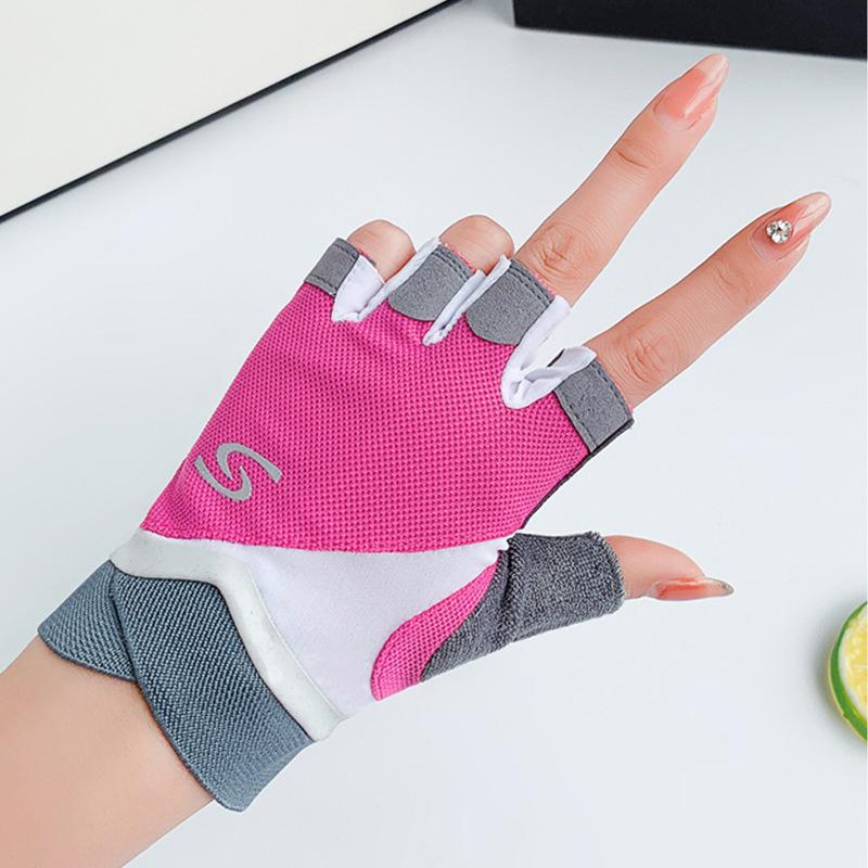 Fitness Half Finger Gloves Women's Half Finger Sports Summer Thin