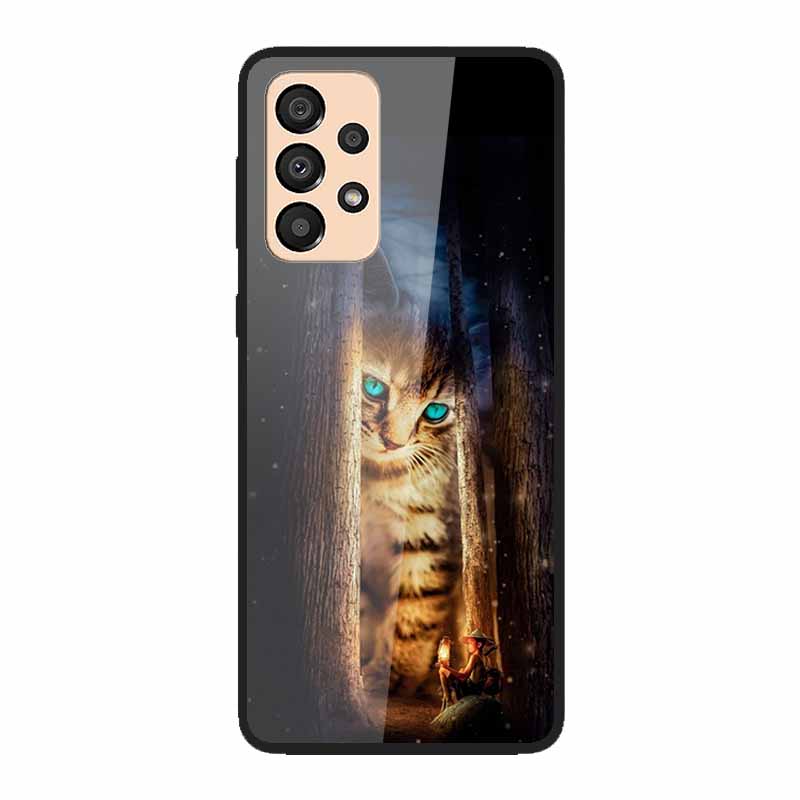 Case for Samsung A33 5G Cover Fashion Tempered Glass Phone Covers for Samsung Galaxy A33 A53 A73 5G Case Bumper A 33 Protective