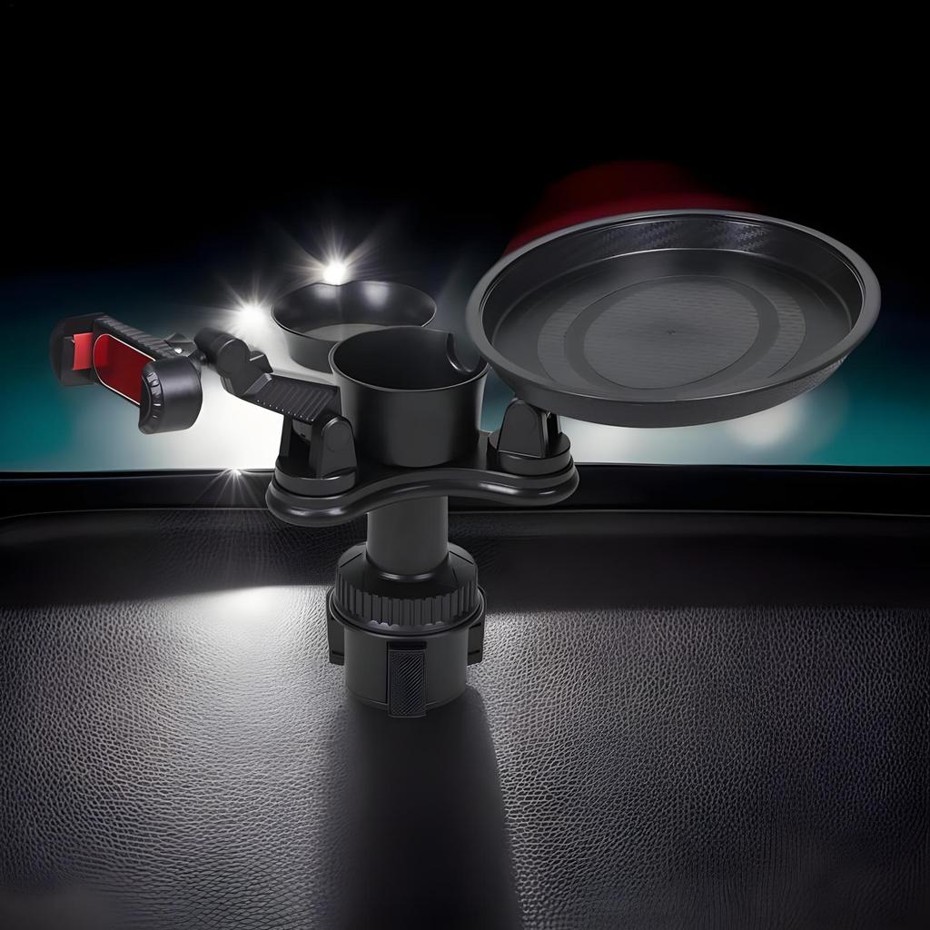 Car Cup Holder Tray Car Telescopic Cup Organizer Table Automotive Food Tray Expander For Daily Commuting Travel Rood Trip