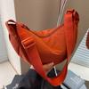 Large capacity niche casual nylon dumpling bag for men and women, student shoulder bag, new women's bag