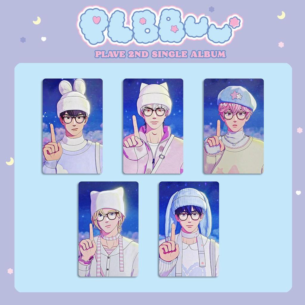 PLAVE Group's PLBBUU Album Merchandise Photocard with WHOS FAN SHOP Bonus Photocard WFS Bonus