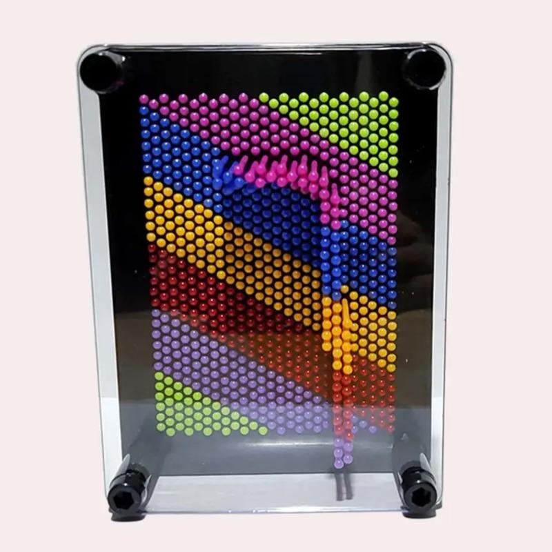 3D Pin Art Drawing Playthings Needle Plate Painting Toy Stress Relief Creative Decorative Pin Screen Carving Painting designed for Children Present