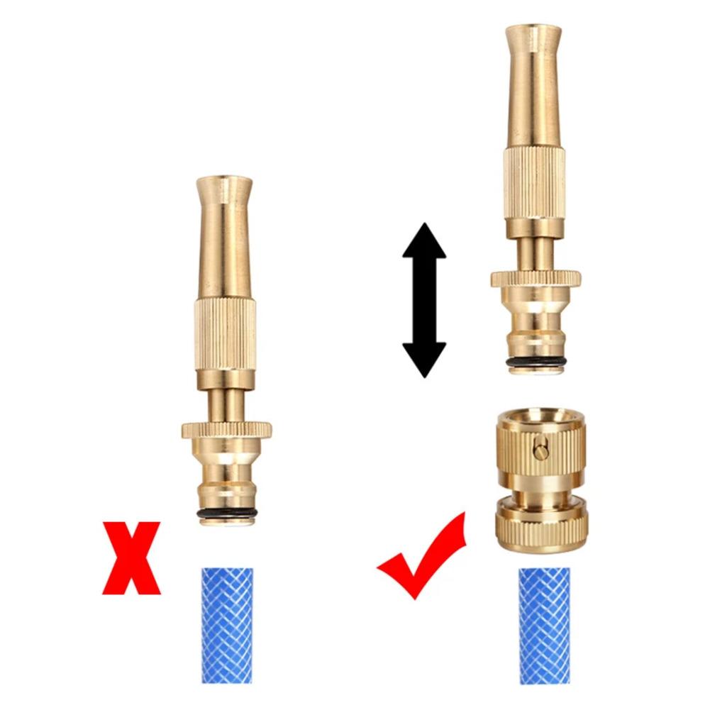 YAFEX Brass Hose Connector Kit Adjustable Hose Nozzle 1/2Inch Hose End Quick Connector 2026 Hot Sale Brand. New And High Quality