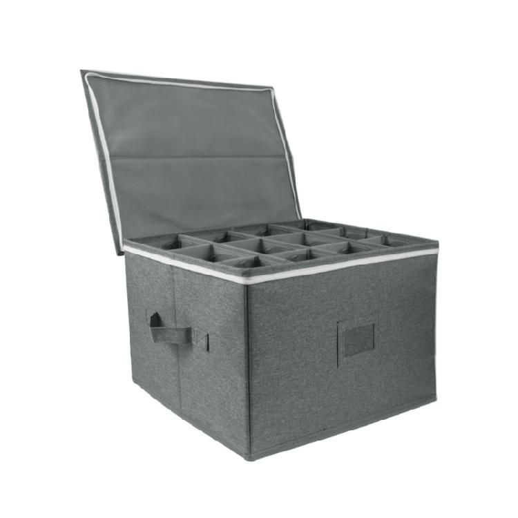 Hard Shell Folding Box For Red and White Champagne Glasses Storage Wine Glass Holder with Organized Compartments 1 3290₽