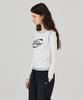 KITTY POTTERY Sporty Graphic Long Sleeve T-Shirt Ivory