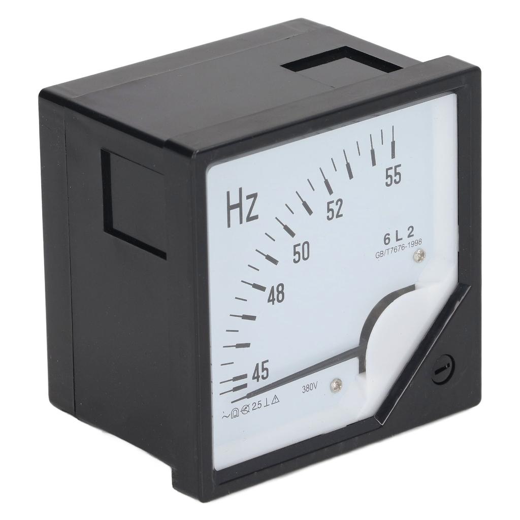 AC 380V Pointer Type Frequency Meter High Accuracy Square Panel Frequency Detector 45‑55Hz