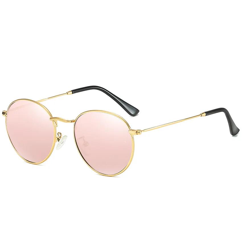 Retro Small Round Hippie Sunglasses Fashion Circle Metal Frame Sun Glasses Disco Party Candy Color Lens Eyewear for Women Men
