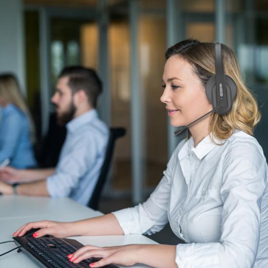 Wireless Headset Bluetooth-compatible 5 Noise Reduction Truck Driver Over Ear Headphone