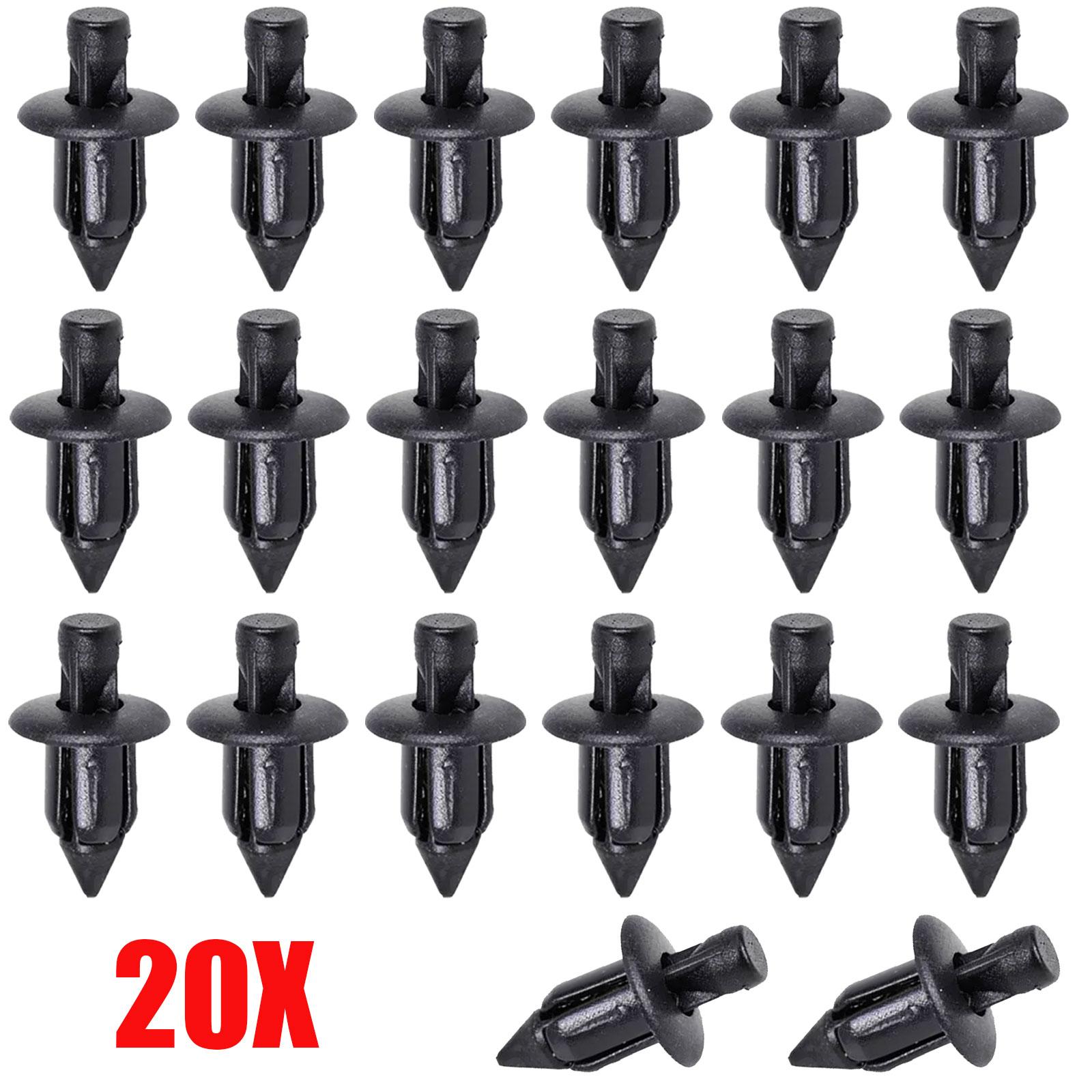 Motorcycle 6mm Retainer Rivet Trim Clips Fastener For Honda Yamaha Suzuki Kawasaki 66824-01G00 90116-SP0-003 20pcs