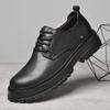 Genuine Leather Men Oxford Shoes Classic Comfy Formal Dress Footwear Soft Soles Outdoor Business Shoe Luxury Lace-Up Dress Shoes