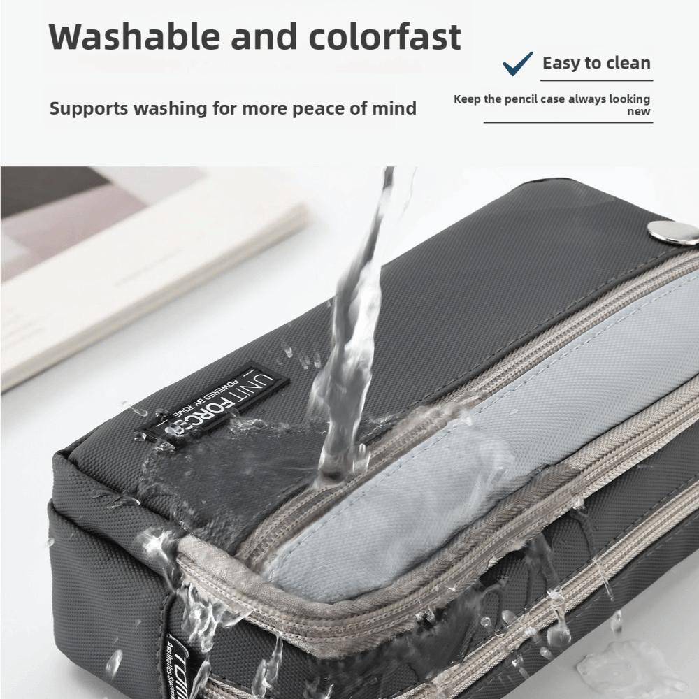 Oxford Cloth Pen Storage Case Multi-Functional Stationery Bag New Pencil Pouch  School Use