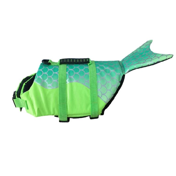 Dog Swim Coat For Mini Breads Modern Polyester Fabric Life Vest With Reflective Detail For Night Safety