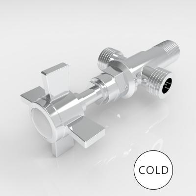 

Bathroom Angle Filling Valve Faucets Gold Chrome Kitchen Cold Hot Mixer Tap Accessories Standard G1/2 Threaded Europe Style