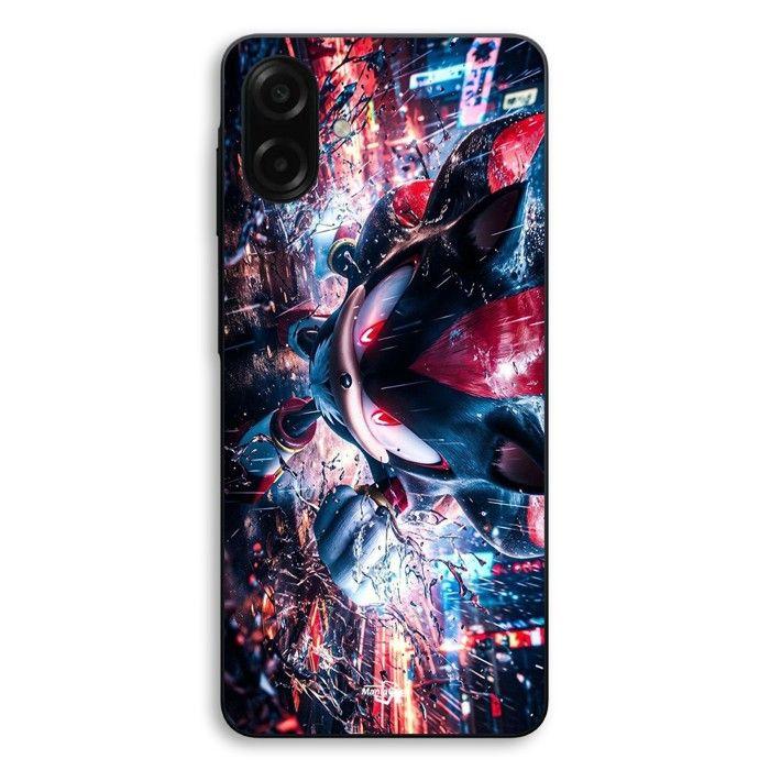 Hülle Für Samsung Galaxy A08 Sonic Shadow Fan-Art Maniacase schwarz