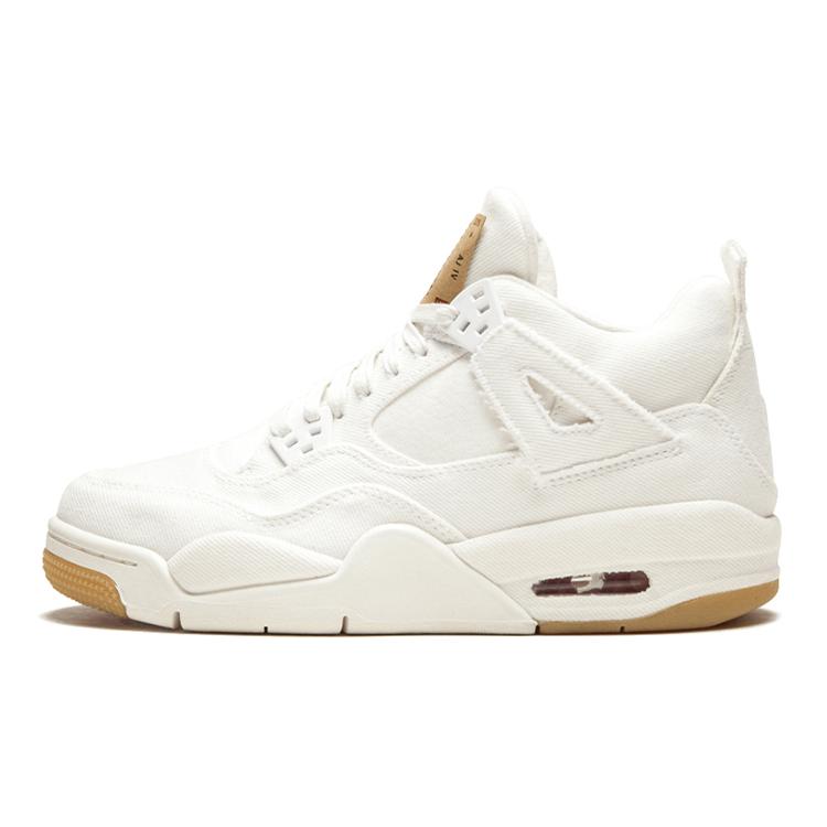

new Jordan 4 Retro Levi s White GS Levi s Tag 35.5