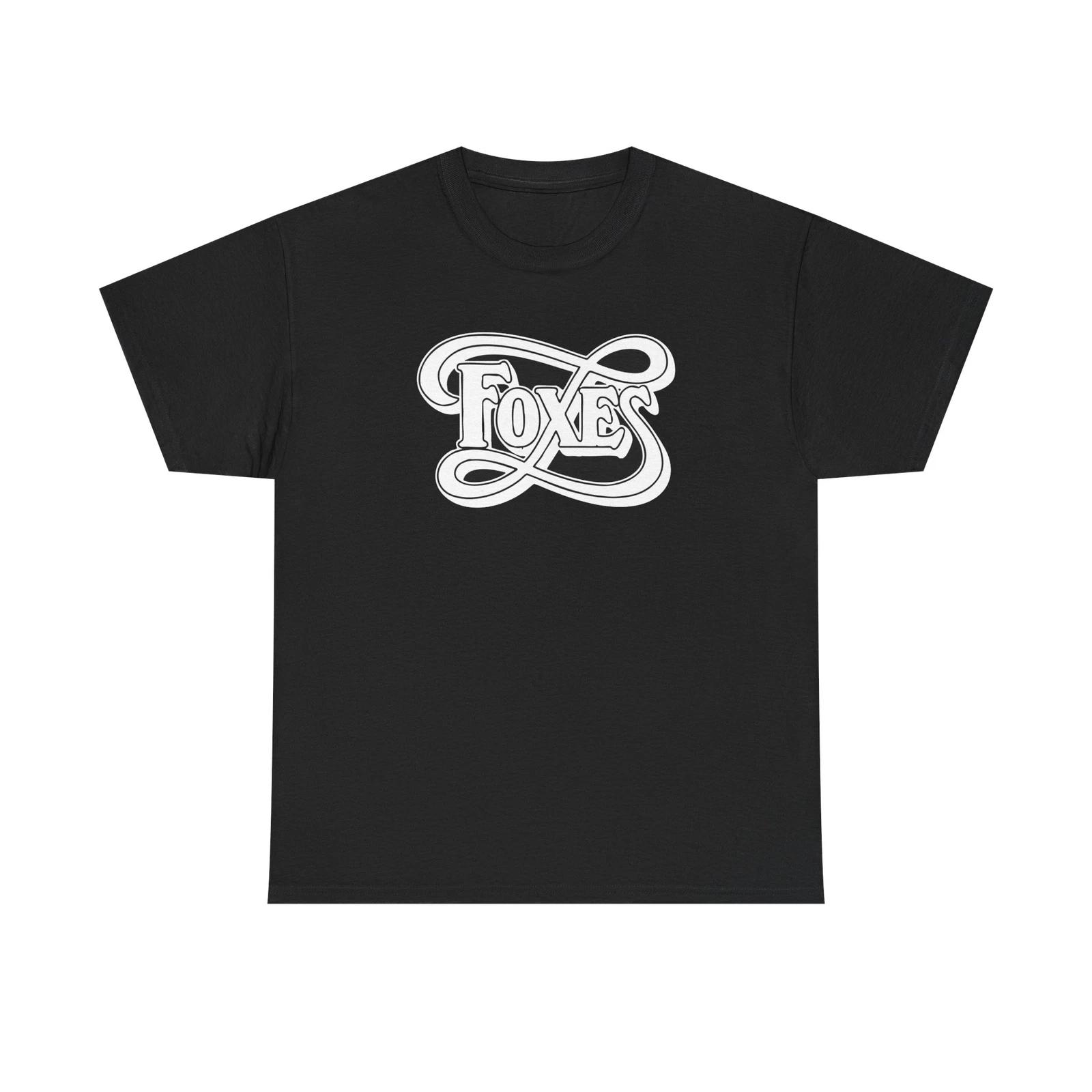 Foxes Black Tee worn by Kurt Cobain 4XL
