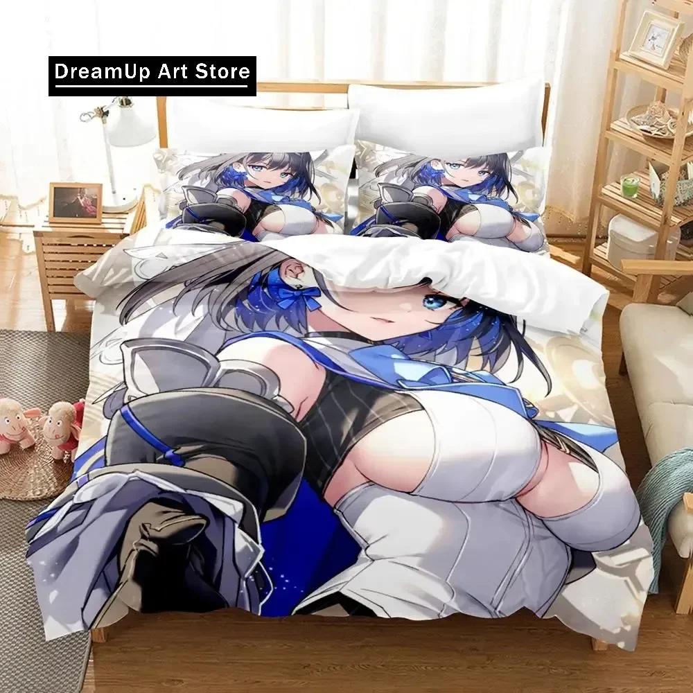 Oro Kronii Set Biancheria da Letto Singolo Piazza e Mezza Matrimoniale King Size Set Letto Adulto Bambino Camera da Letto Set Copripiumino Anime parure de lit Letto